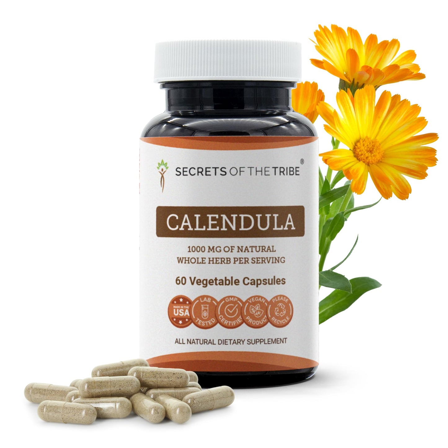 Secrets of the Tribe Calendula Capsules 60
