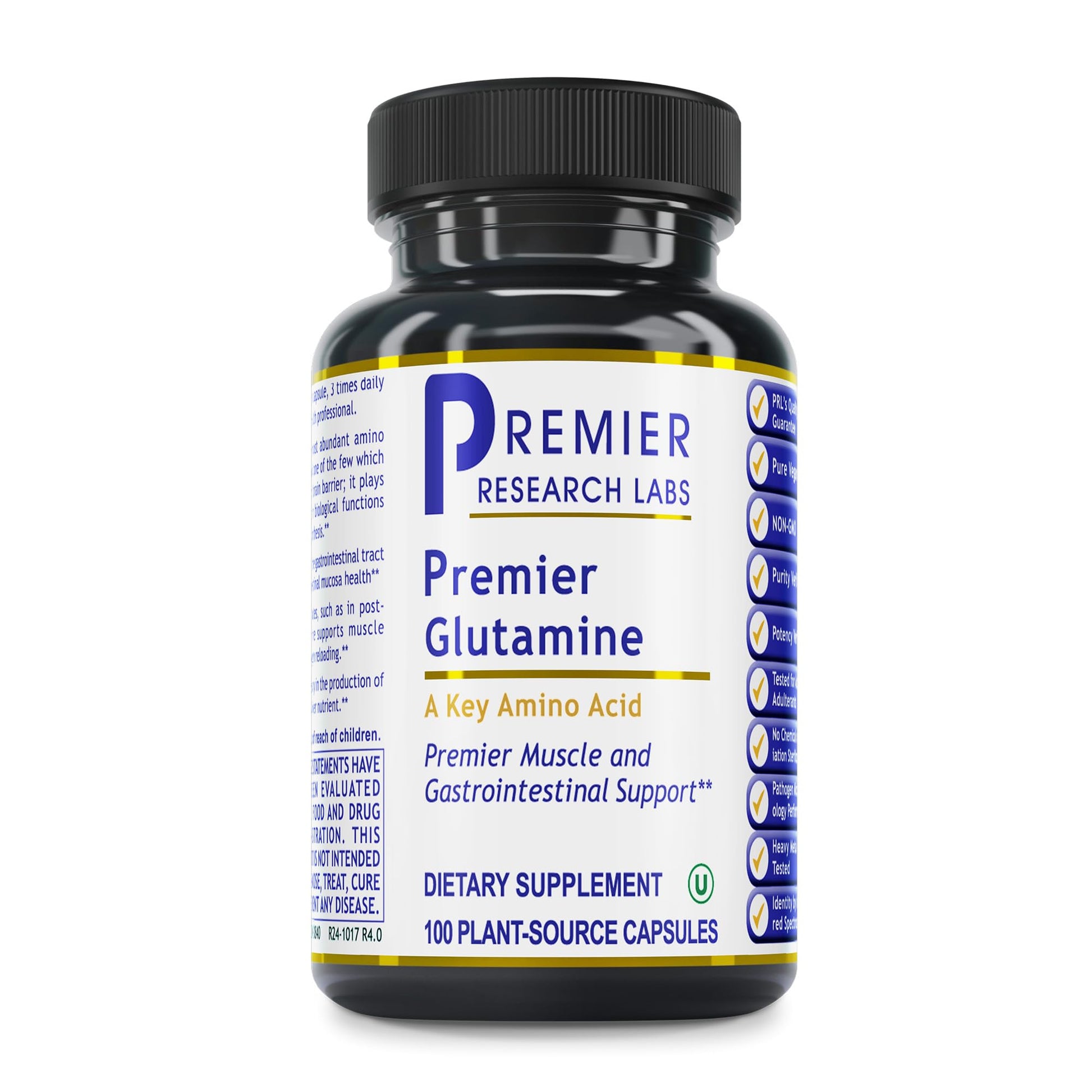 Premier Research Labs Premier Glutamine Capsule, 100 Capsules
