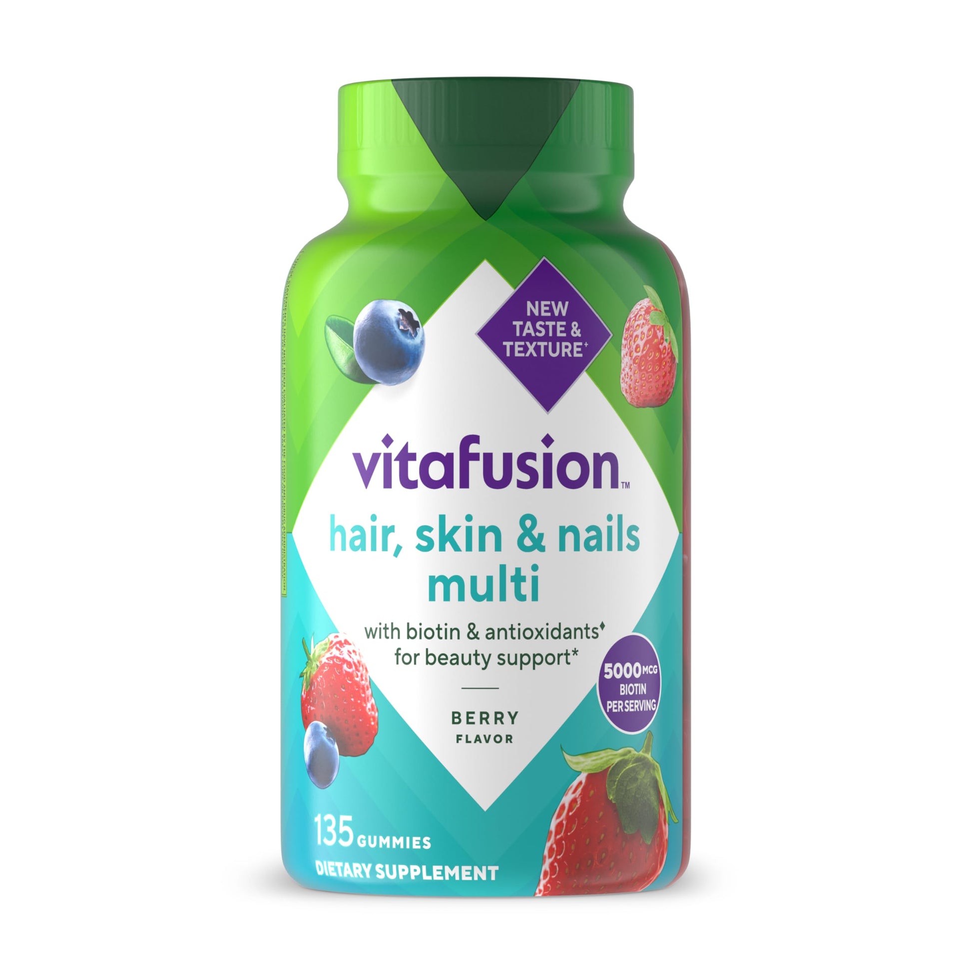Vitafusion Gorgeous Hair, Skin & Nails Multivitamin Gummy, 135 Count