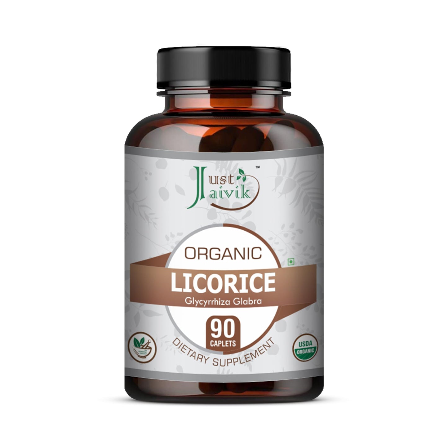 Just Jaivik Licorice Root Tablets 750mg, 90 Tablets