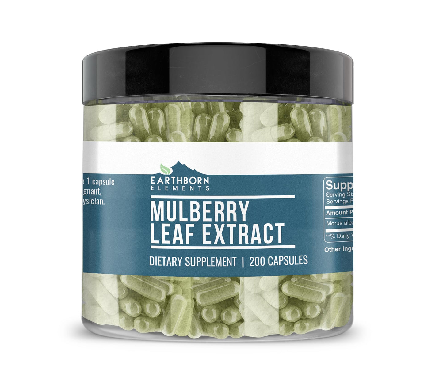 Earthborn Elements White Mulberry Leaf Extract Capsules 200 Count