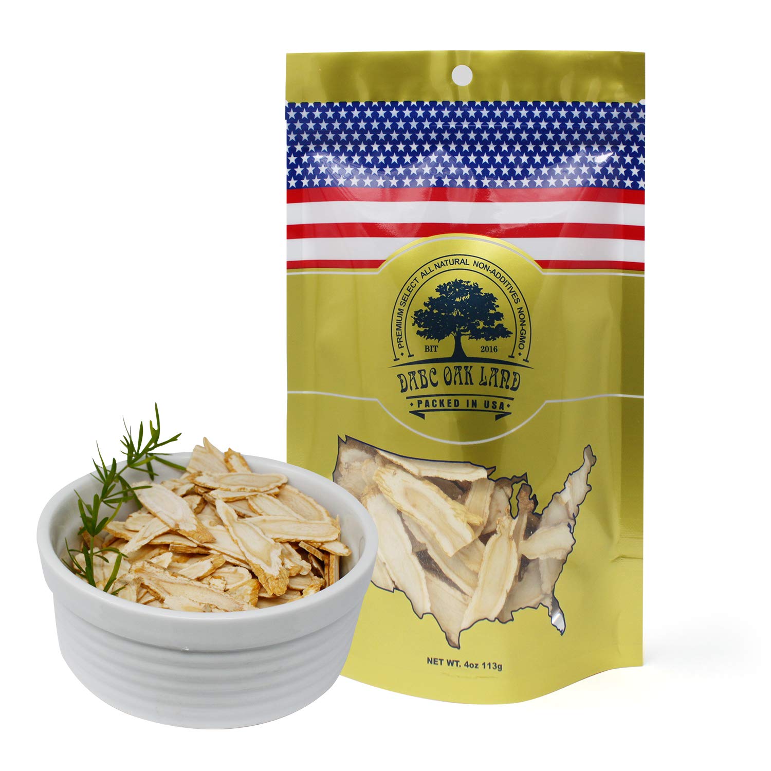 DABC OAK LAND American Ginseng Slices Tablets, 4-Count