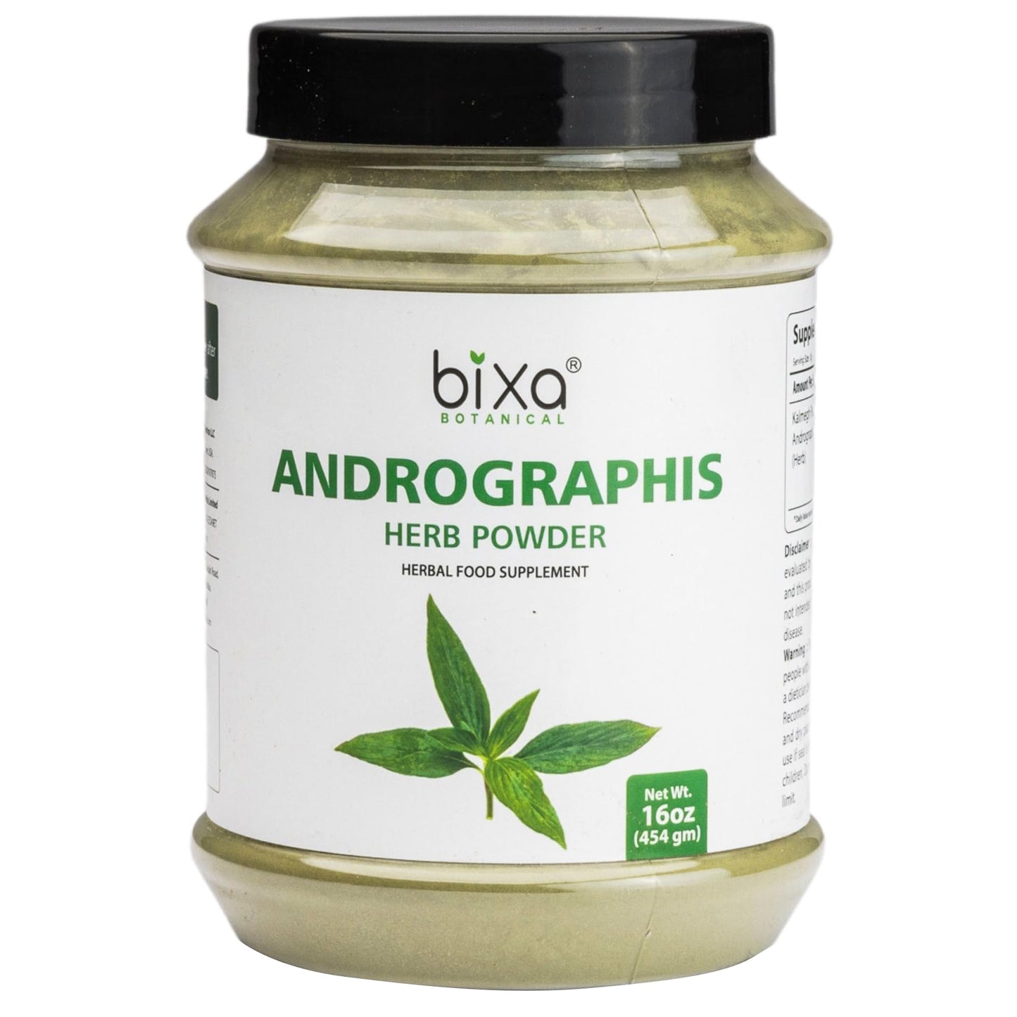 bixa BOTANICAL Andrographis Paniculata Powder 16 Ounce