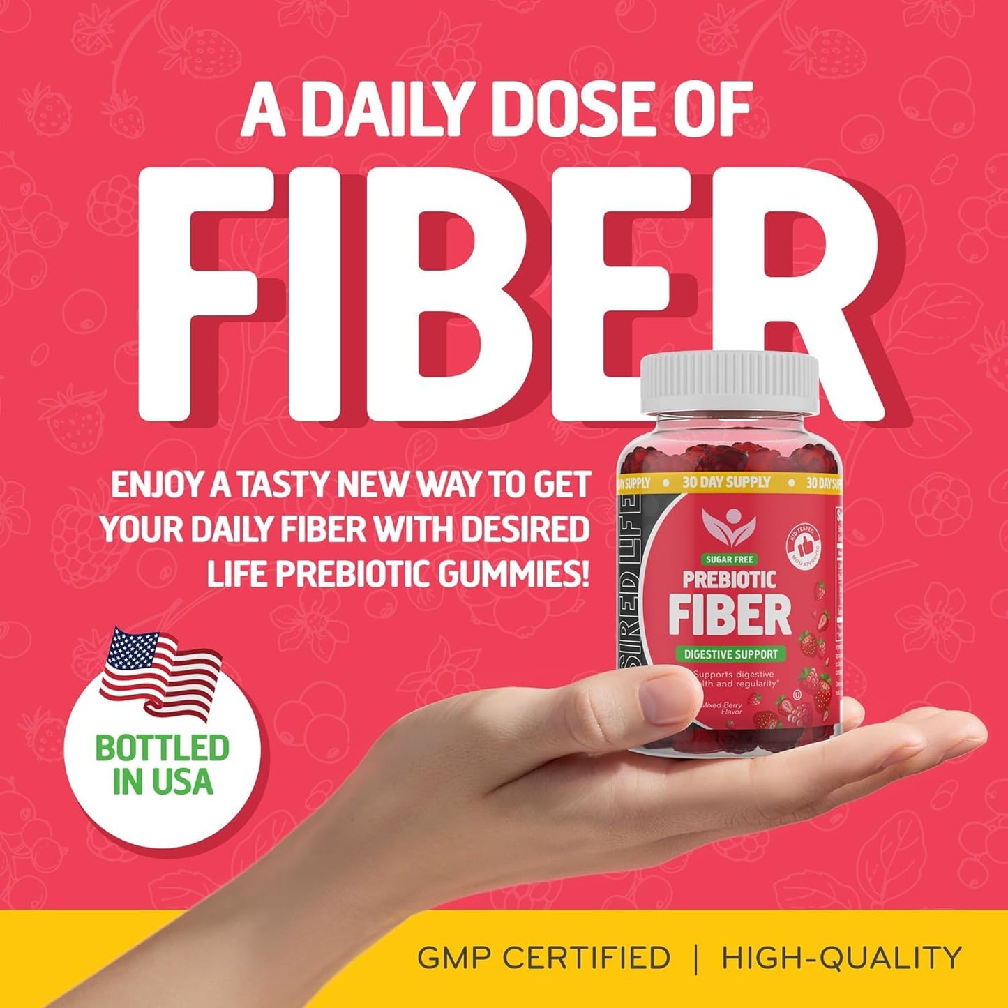 Desired Life Prebiotic Fiber Gummies 120 Gummies