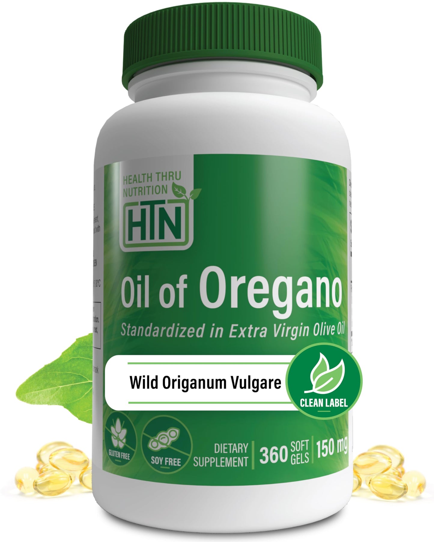 Health Thru Nutrition Oil of Oregano Supplement Softgels 360