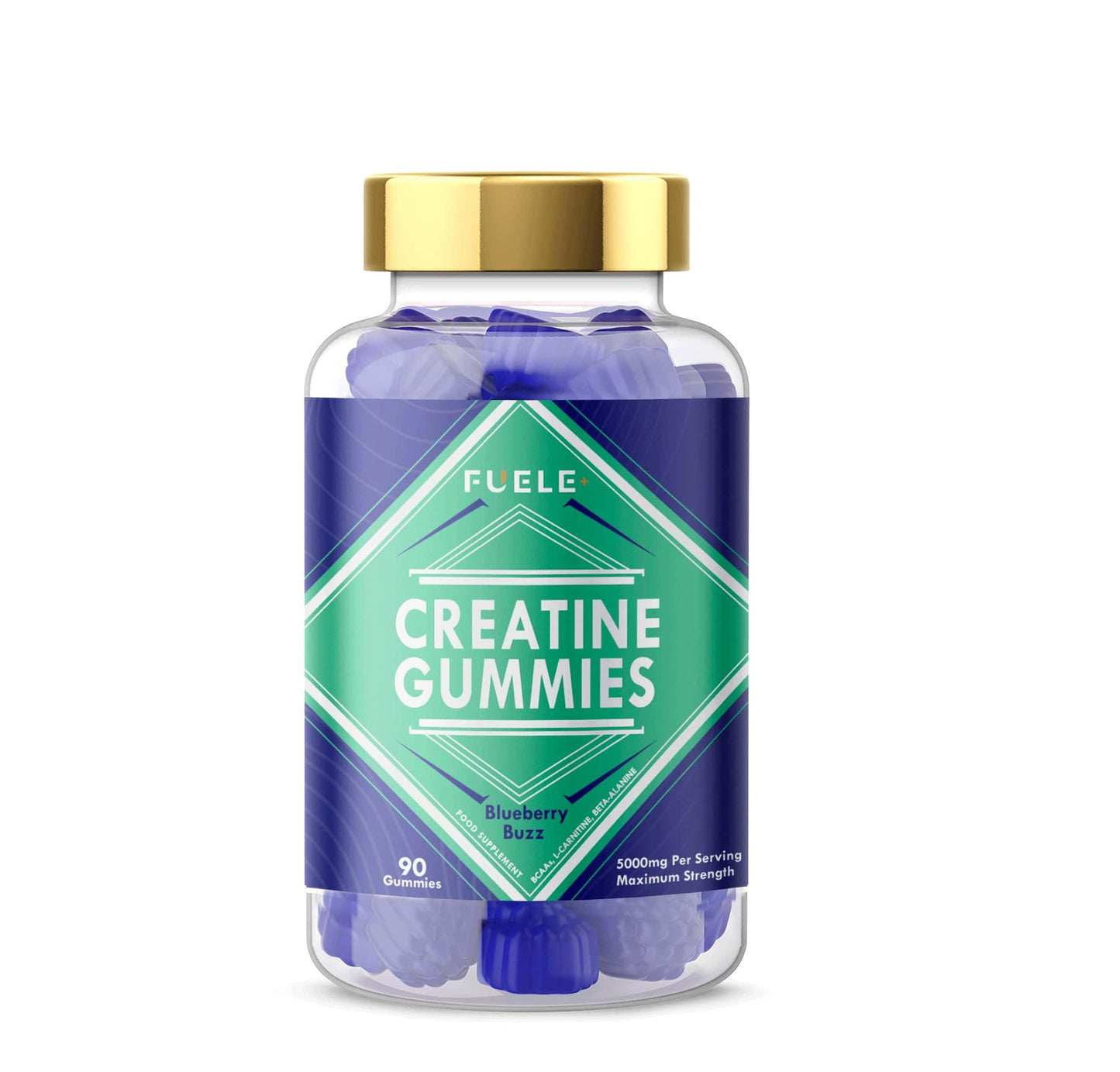 FUELE+ Creatine Blueberry Gummy 90 Count