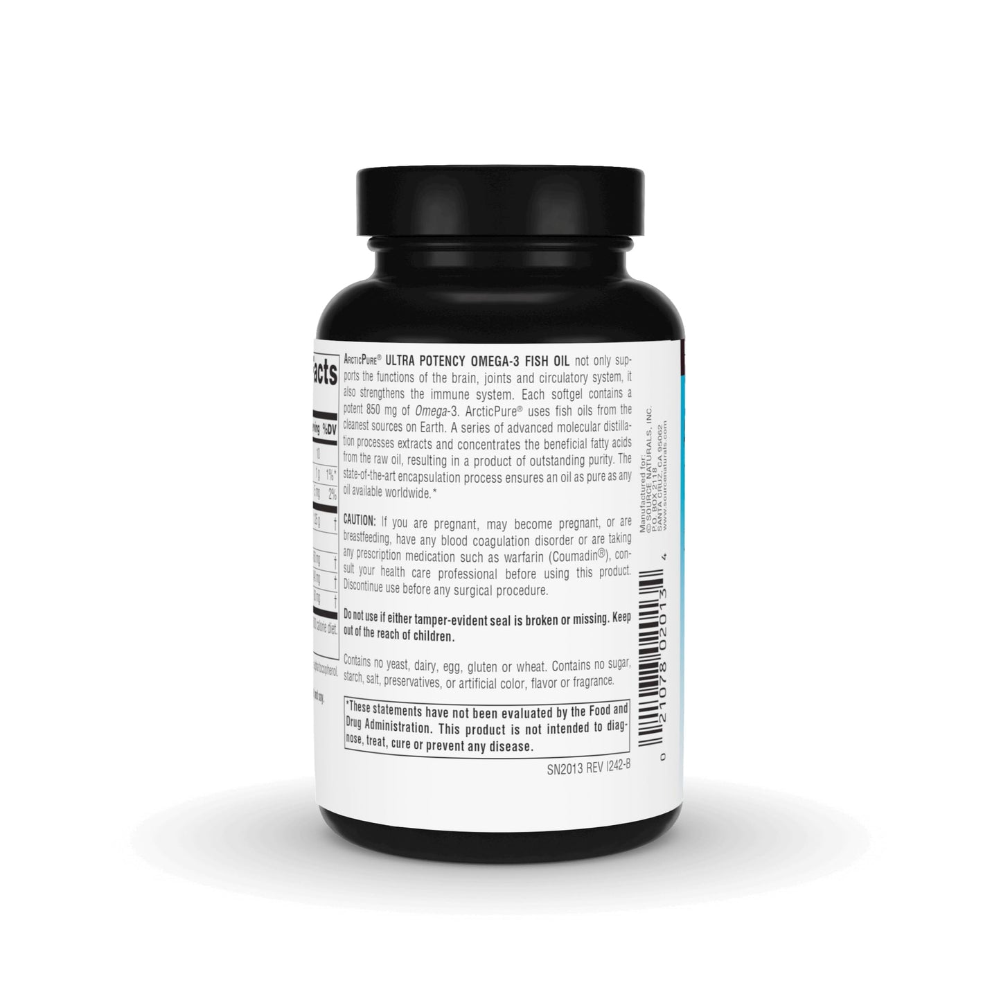 Source Naturals ArcticPure Omega-3 Fish Oil 850mg Softgels, 60 Softgels