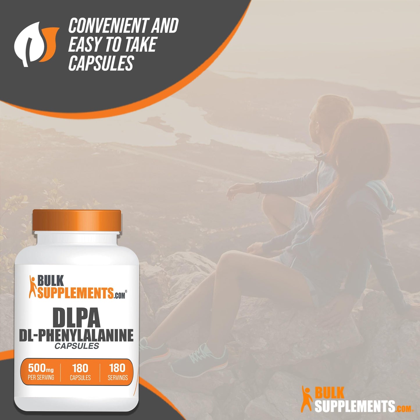 BulkSupplements DL-Phenylalanine Capsules, 180 Capsules