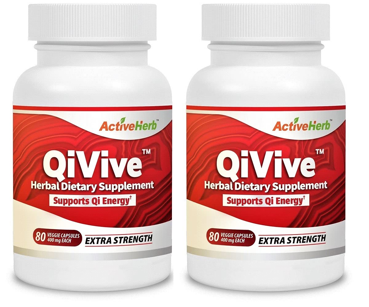 ActiveHerb QiVive Veggie Capsules 80 Capsules