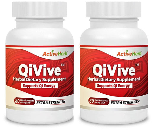 ActiveHerb QiVive Veggie Capsules 80 Capsules
