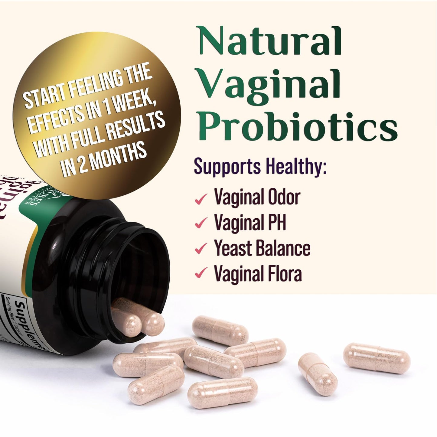 Nature's Nutrition Vaginal Probiotics for Women Gummy 120 Count