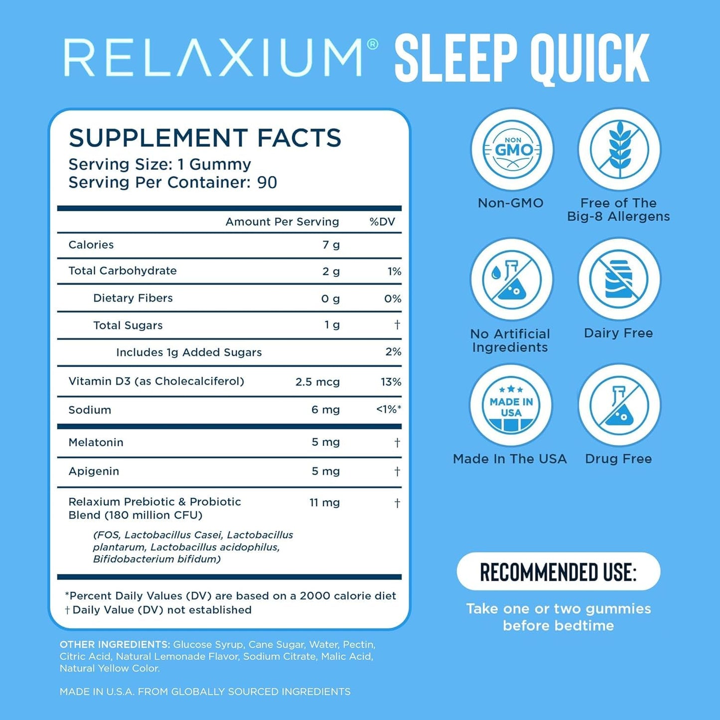 Relaxium SleepQuick Gummies 180 Gummies