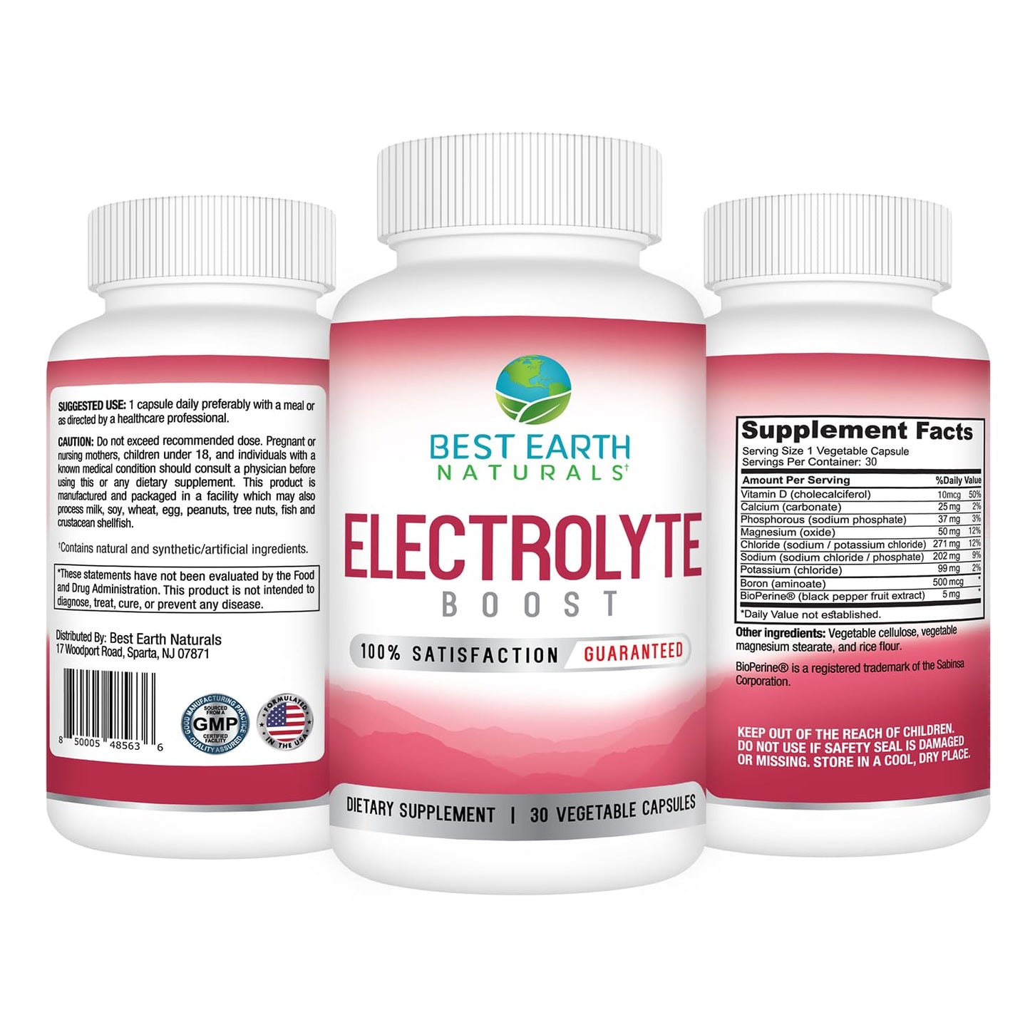 Best Earth Naturals Electrolyte Support Supplement Capsule 30 Capsules