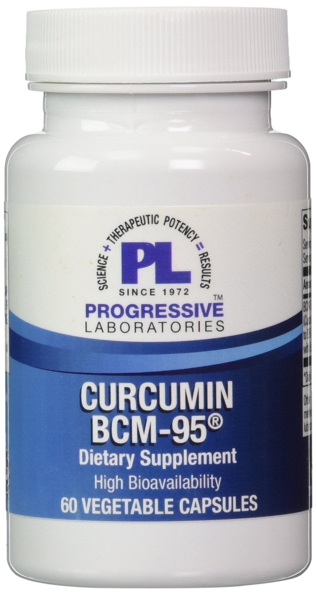 Progressive Laboratories Curcumin BCM-95 Capsules, 60 Count