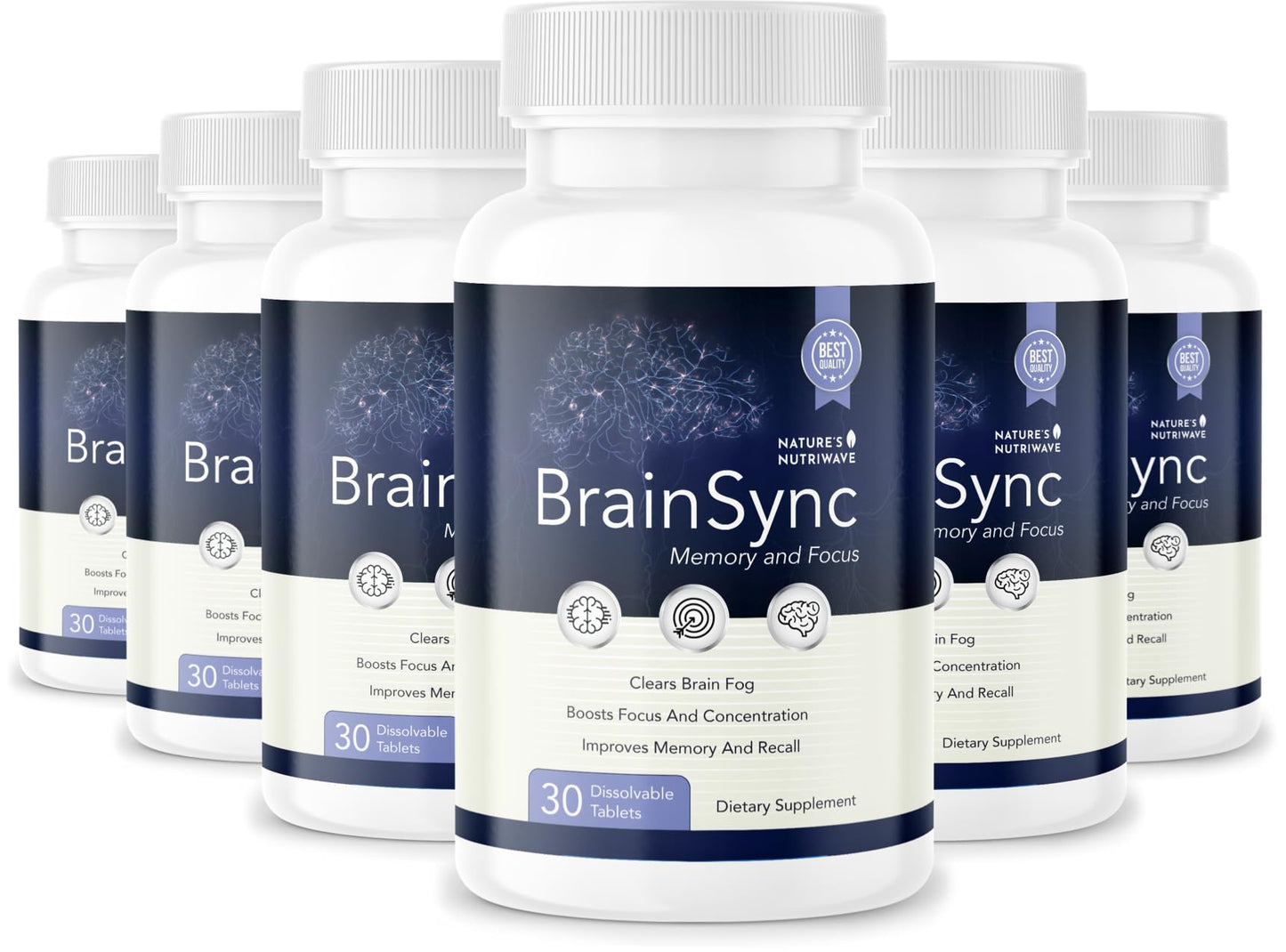 Nature’s NutriWave BrainSync Probiotic Tablets, 180 Tablets