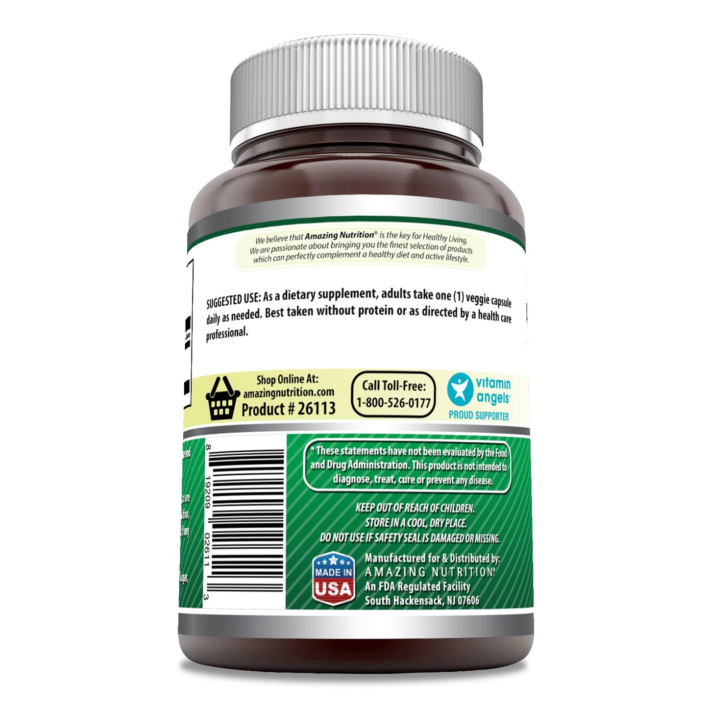 Amazing Nutrition GABA 750mg Veggie Capsules, 300 Capsules