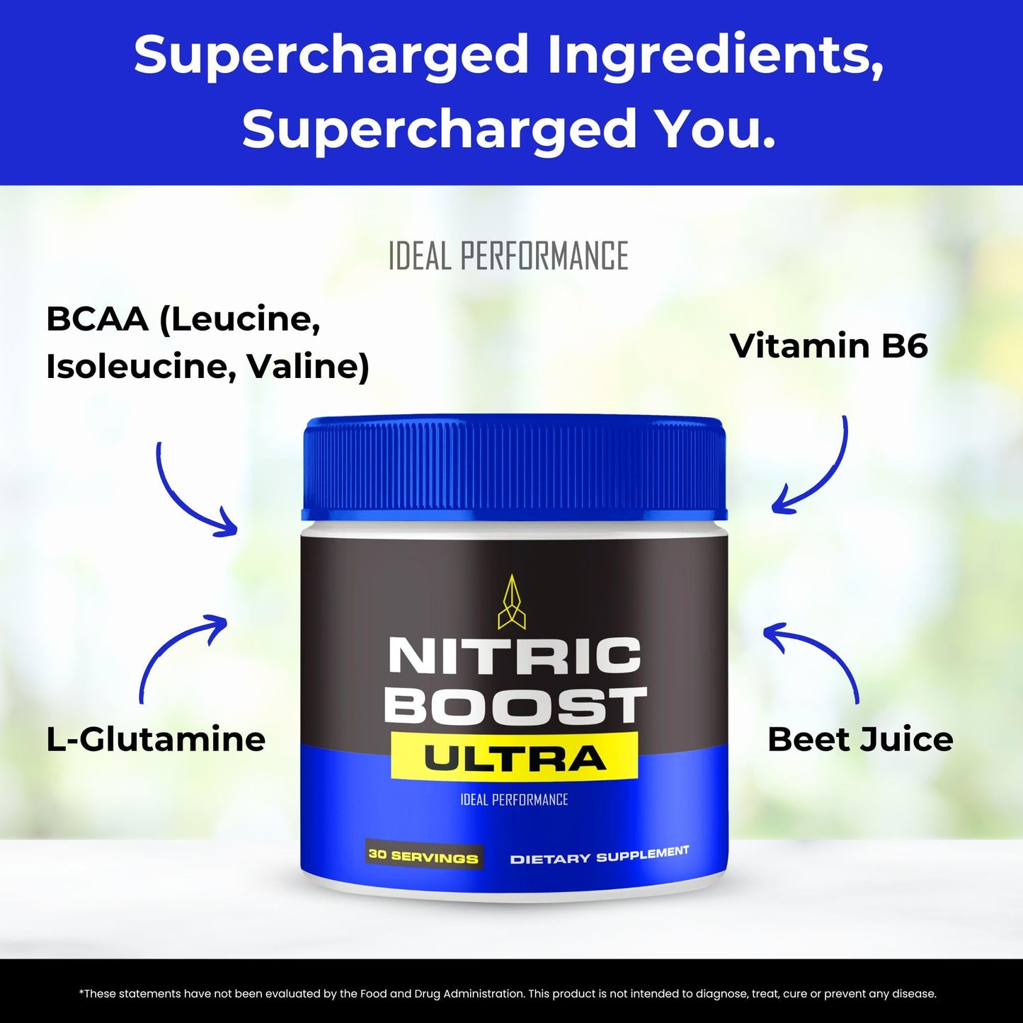 IDEAL PERFORMANCE Nitric Boost Ultra Powder 4 Pack