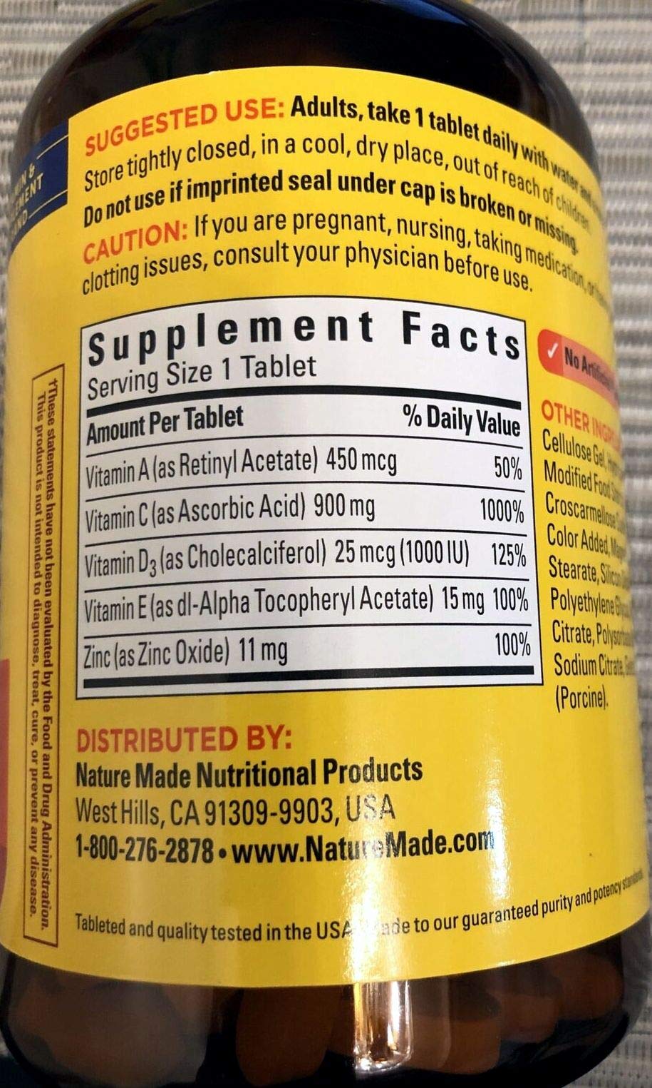 Nature Made Super C Immune Complex 200 Tablets