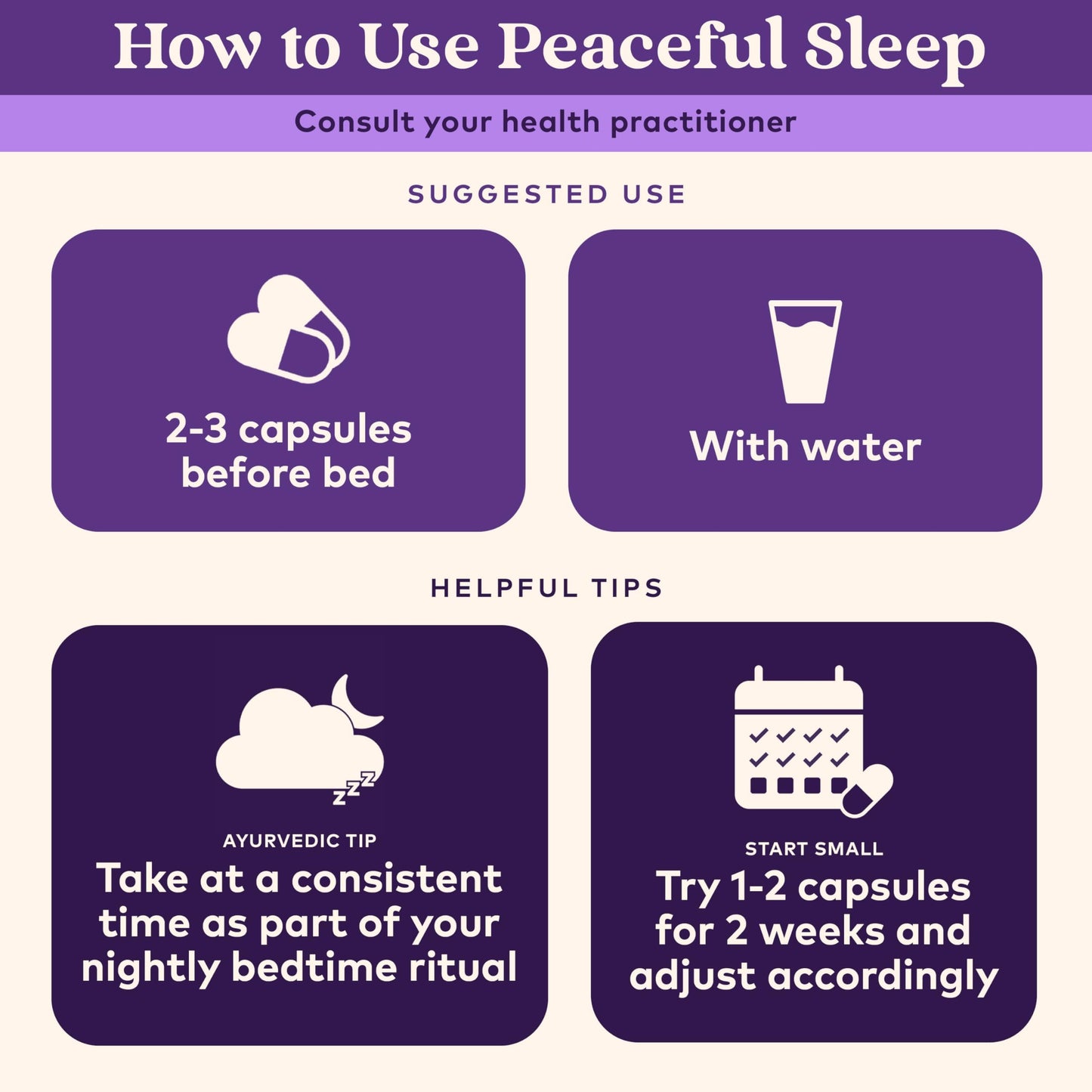 ORGANIC INDIA Peaceful Sleep Herbal Supplement 90 Capsules