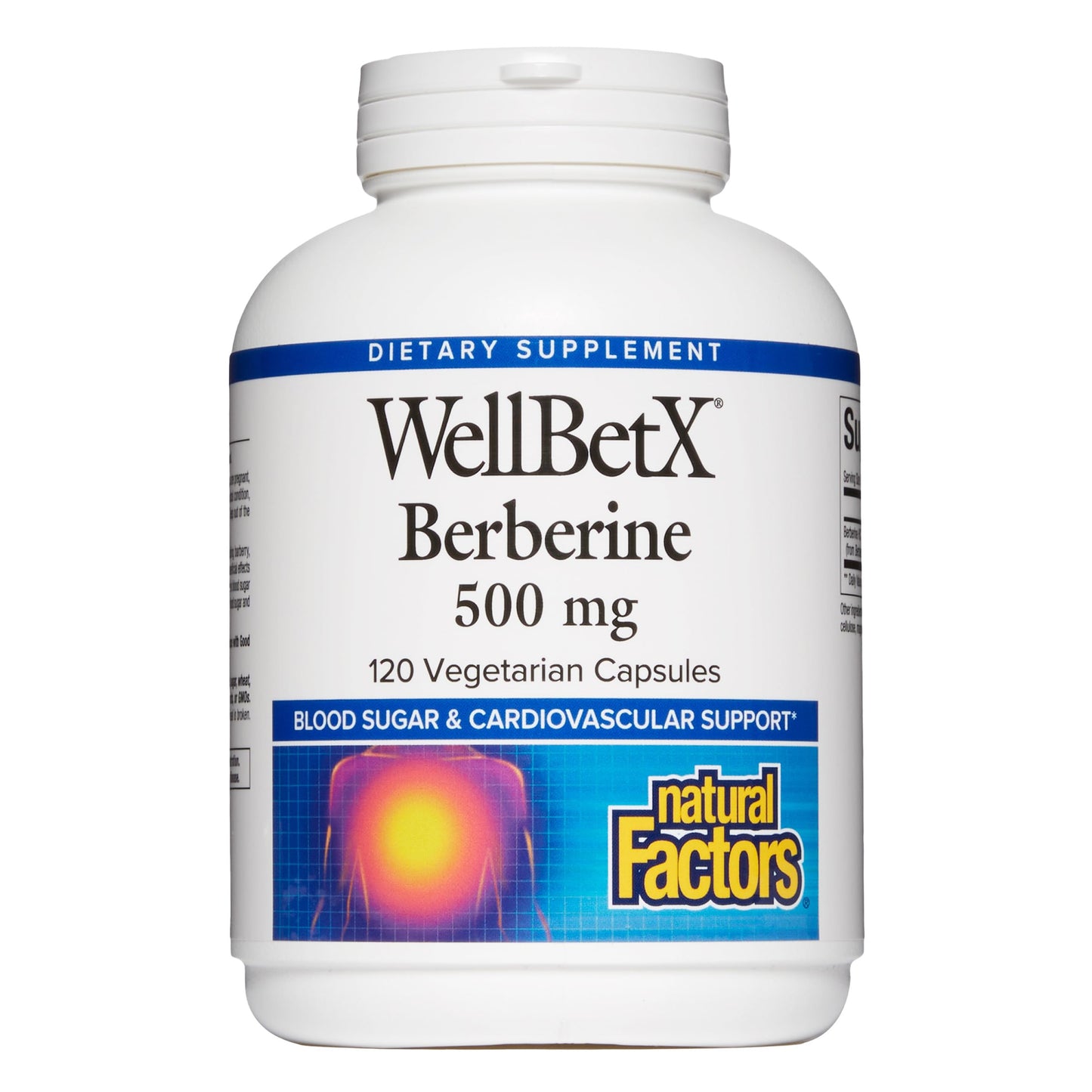 Natural Factors WellBetX Berberine 120 Vegetarian Capsules