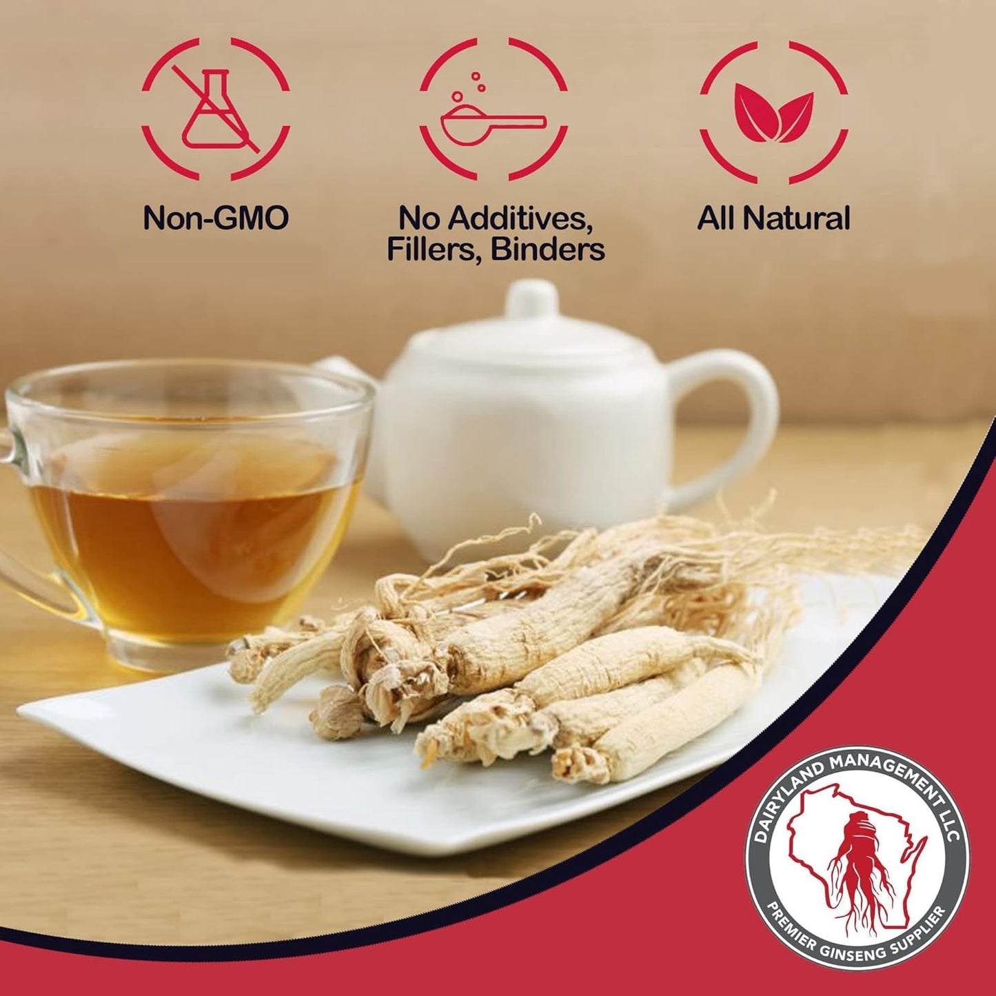 Dairyland Management LLC American Ginseng Capsules, 150 Count