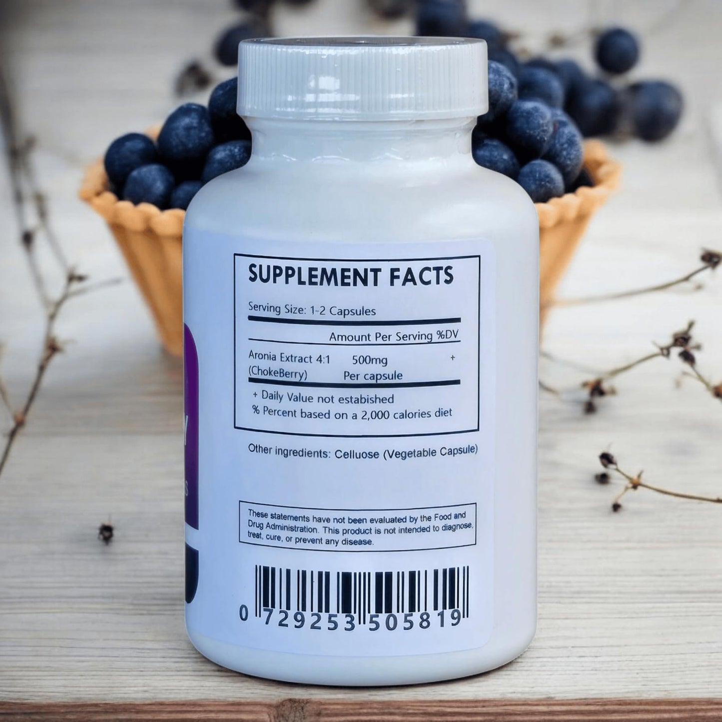 Generic Aronia Extract 4:1 Capsules, 240 Capsules