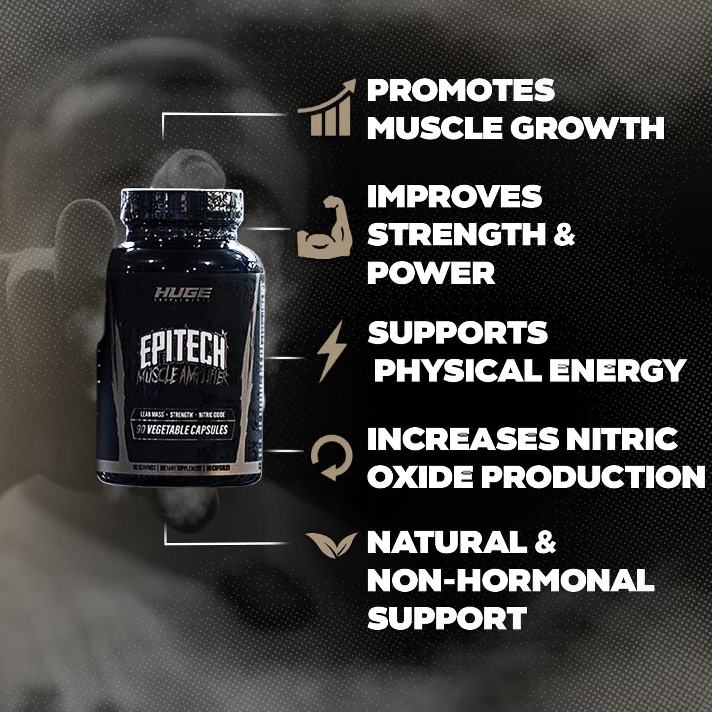Huge Supplements Epitech Epicatechin Supplement Capsules 90