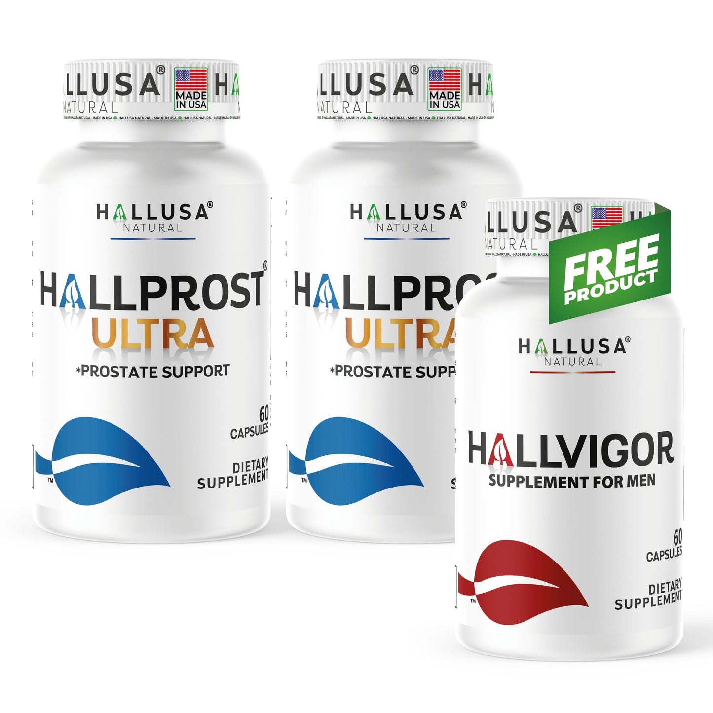 Hallusa Natural HALLPROST Ultra Prostate Health Urinary Tract & Bladder Support Capsule, 120 Capsules