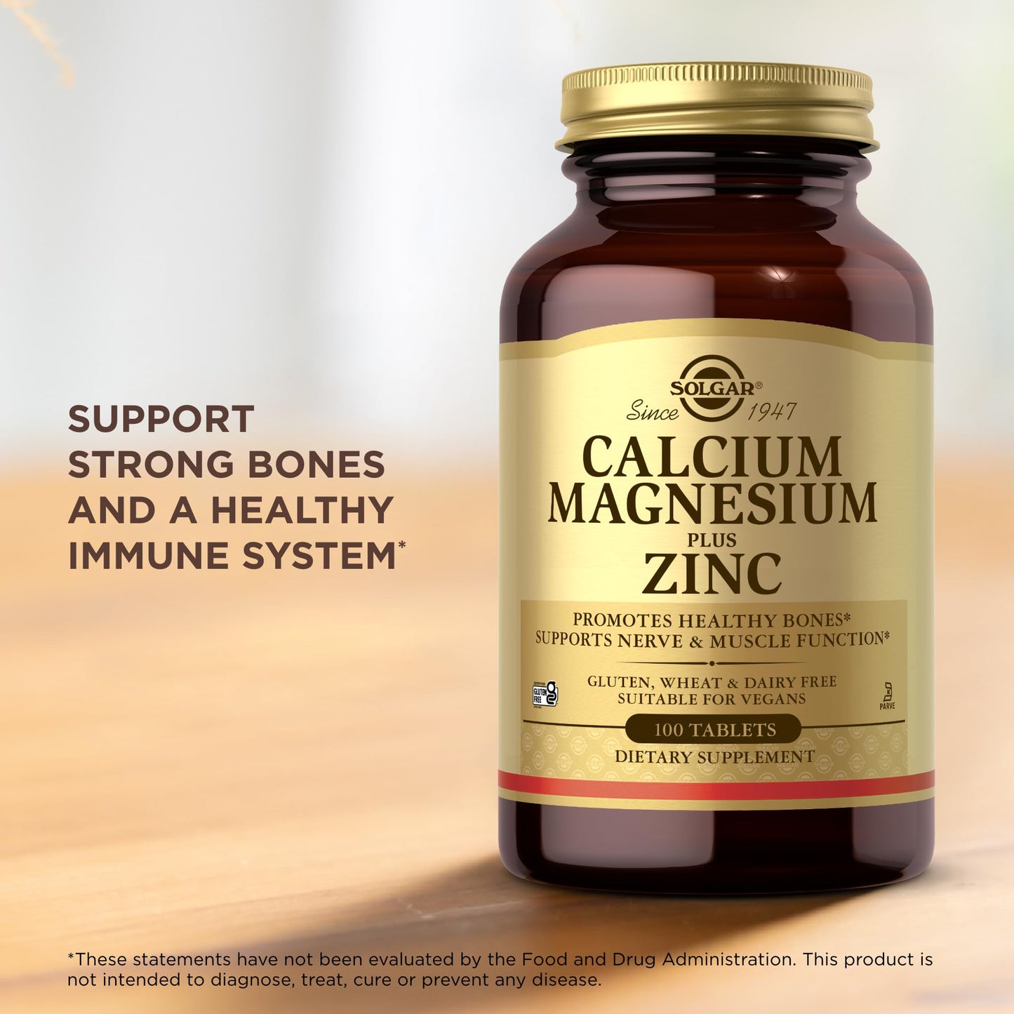 Solgar Calcium Magnesium Plus Zinc Tablets 200