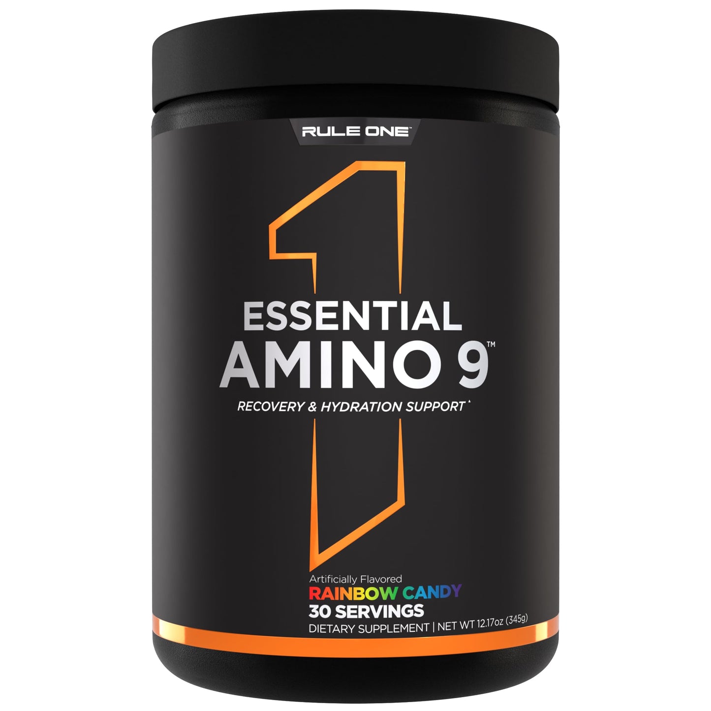 Rule 1 Proteins Essential Amino 9 – Recovery & Hydration Support with 7.5g of Essential Amino Acids + Electrolytes Powder, 12 Ounce