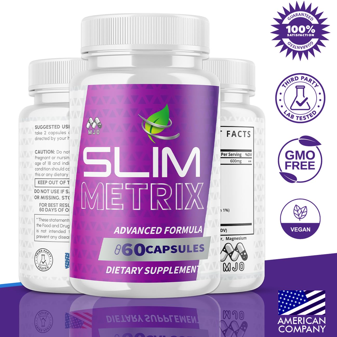 MJO Slim Metrix Capsules, 300 Capsules
