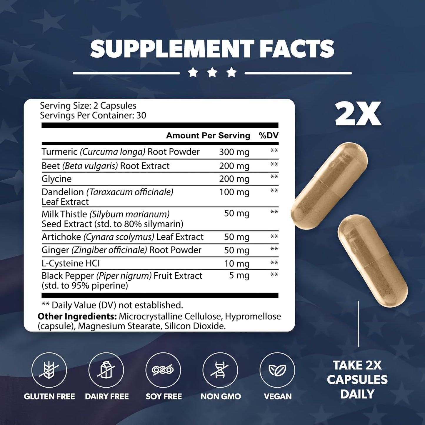 American Vitality Liver Nurture Capsules 60 Count