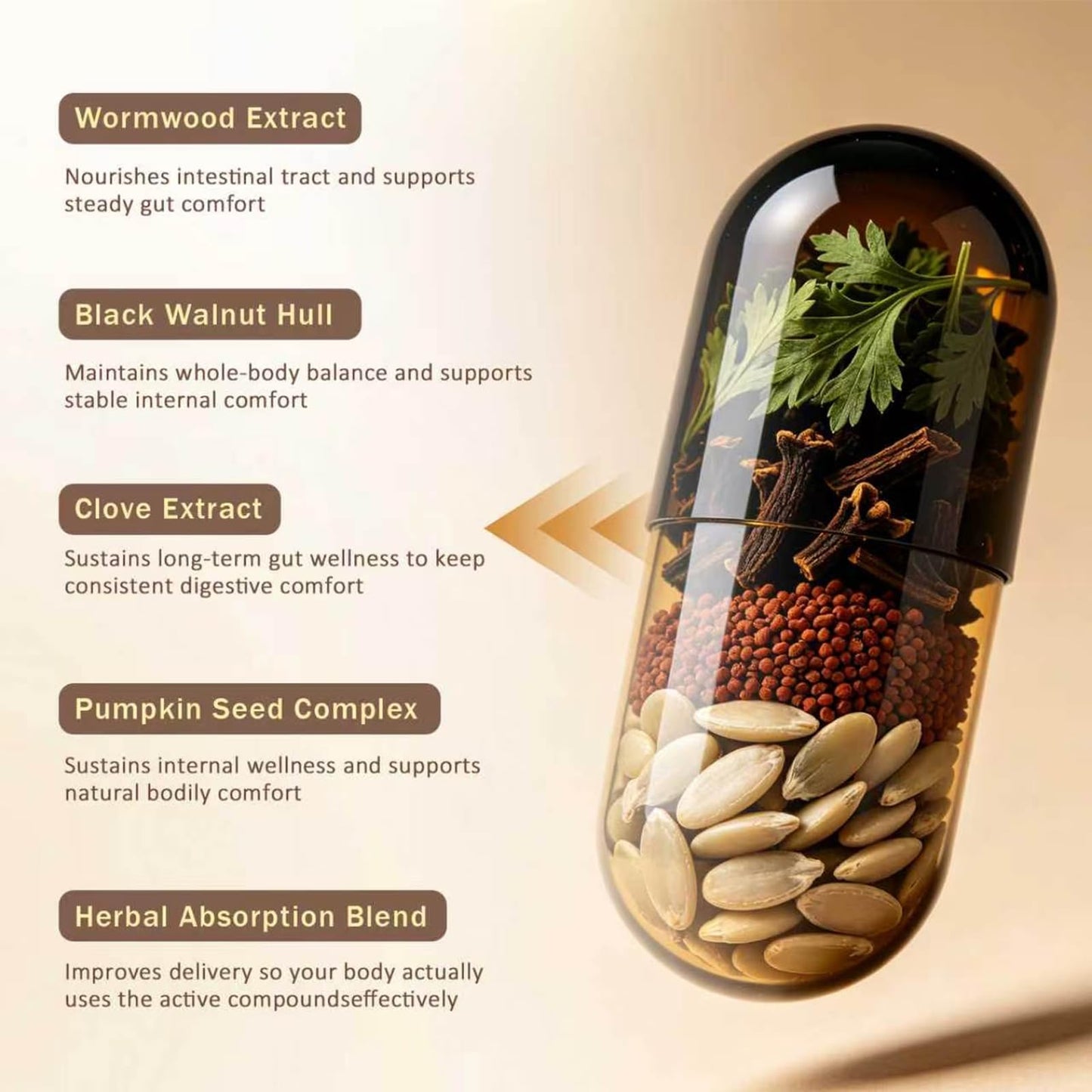 KOVA Rhodiola Holior Wormwood Black Walnut Cloves Softgels, 240