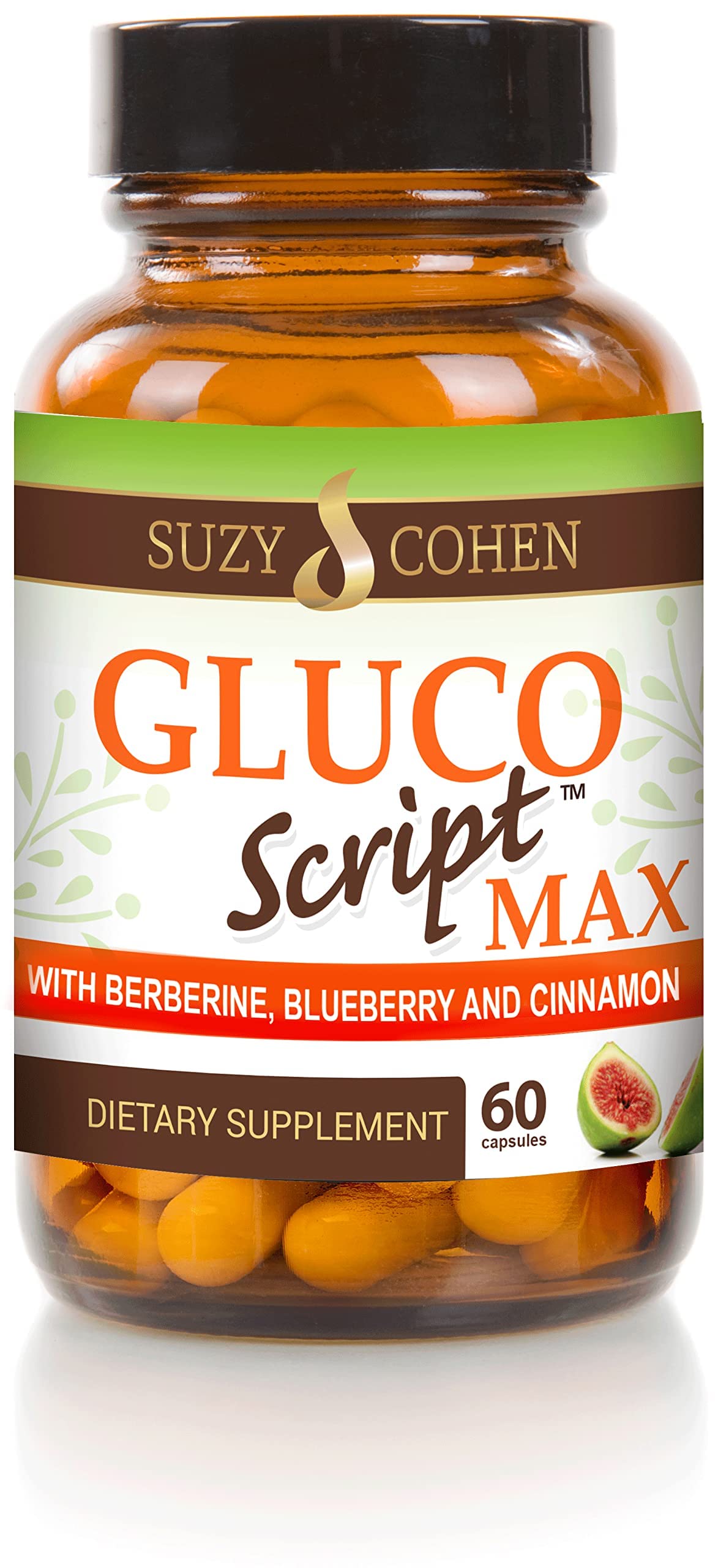 Script Essentials Gluco Script: Metabolism and Glucose Support with Berberine HCl Chromium Capsule, 60 Capsules