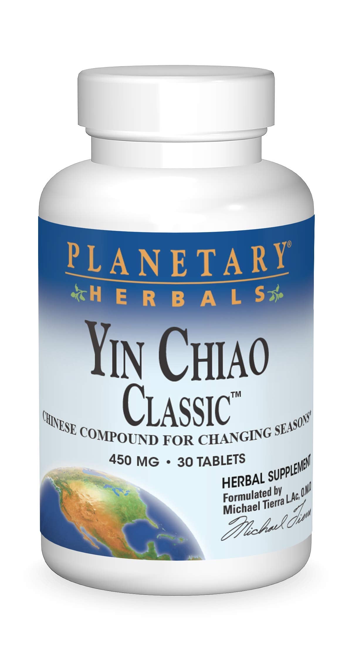 Planetary Herbals Yin Chiao Classic Tablets, 30 Count