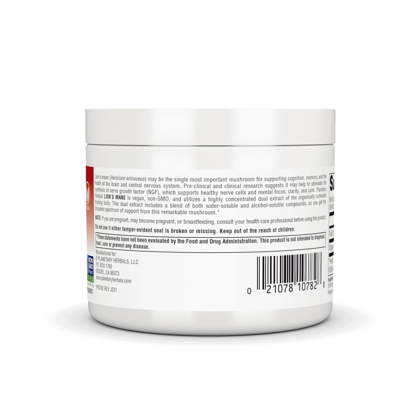 Planetary Herbals Lion Mane 1,000 mg Powder, 1 Ounce (Pack of 1)