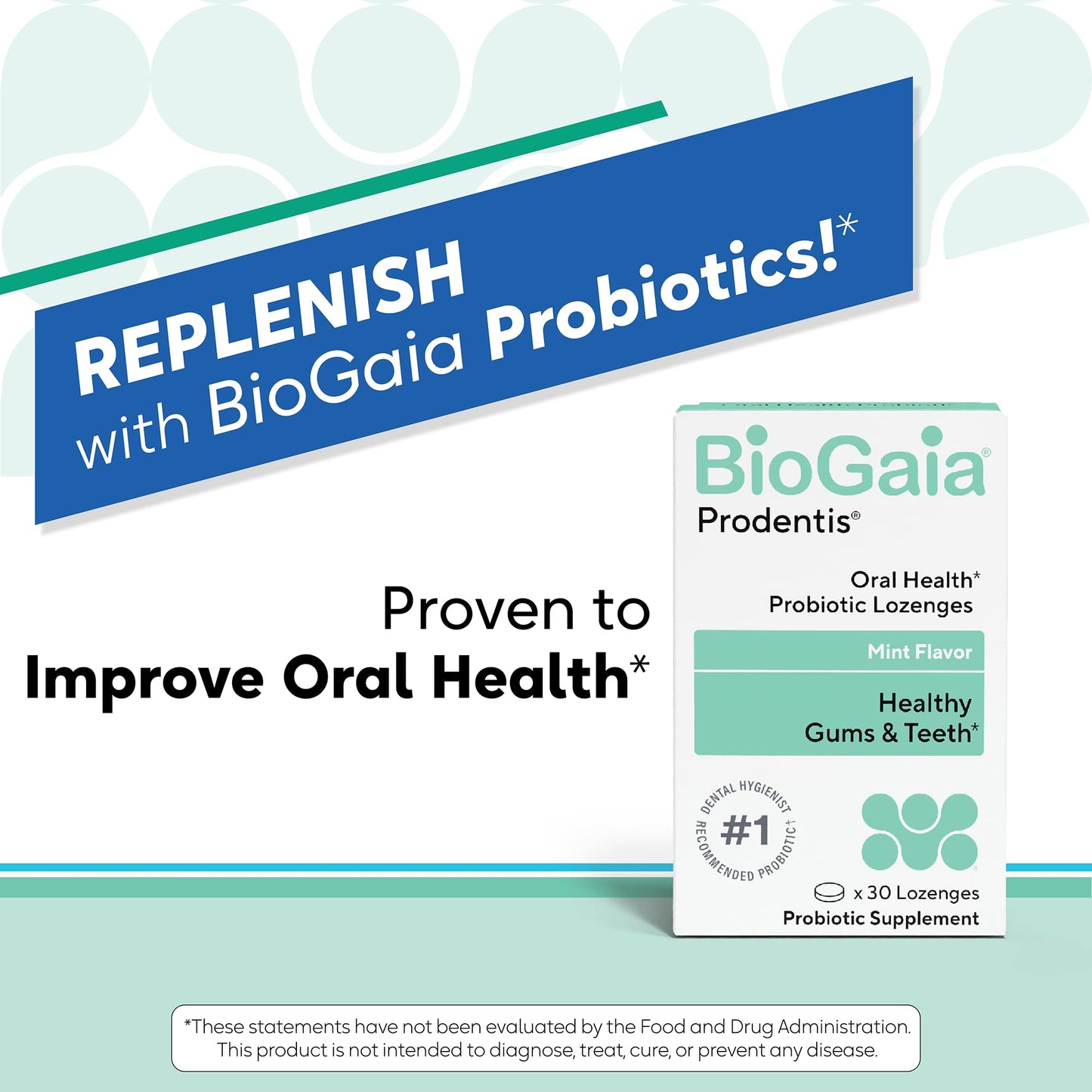 BioGaia Prodentis Oral Probiotics for Teeth & Gums and Bad Breath 30 Lozenges