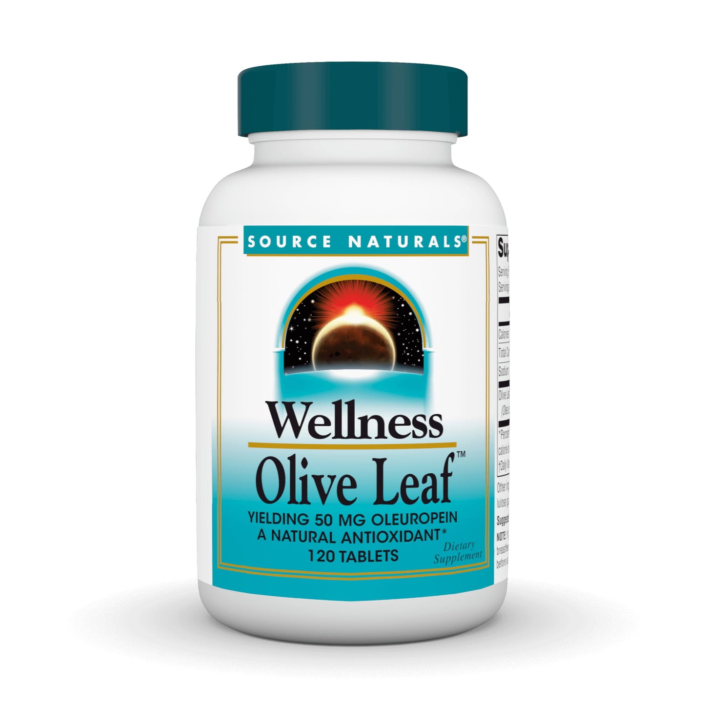 Source Naturals Wellness Olive Leaf 120 Tablets