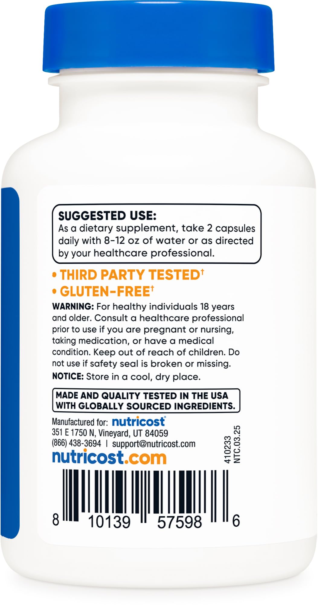 Nutricost Liposomal Vitamin C (1500mg) Capsules, 60 Count