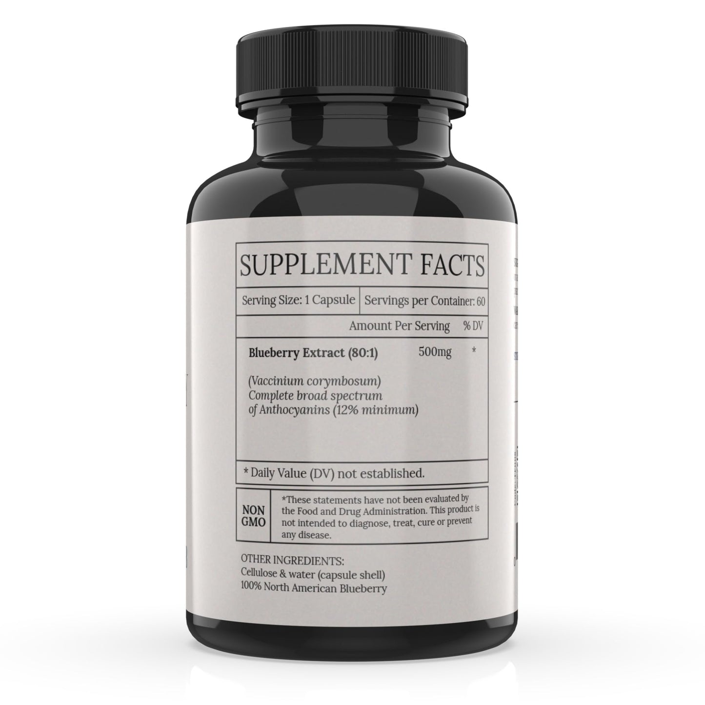 BioImmersion North American Blueberry Extract 500mg Capsules, 60 Count