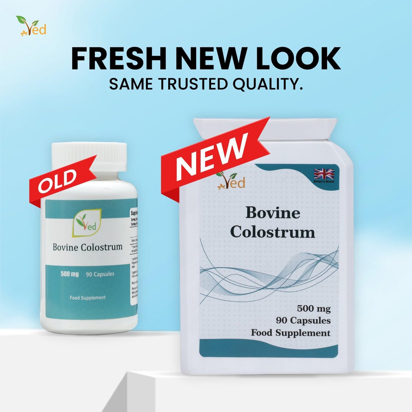 Ved Bovine Colostrum 500 mg Capsules, 90 Count
