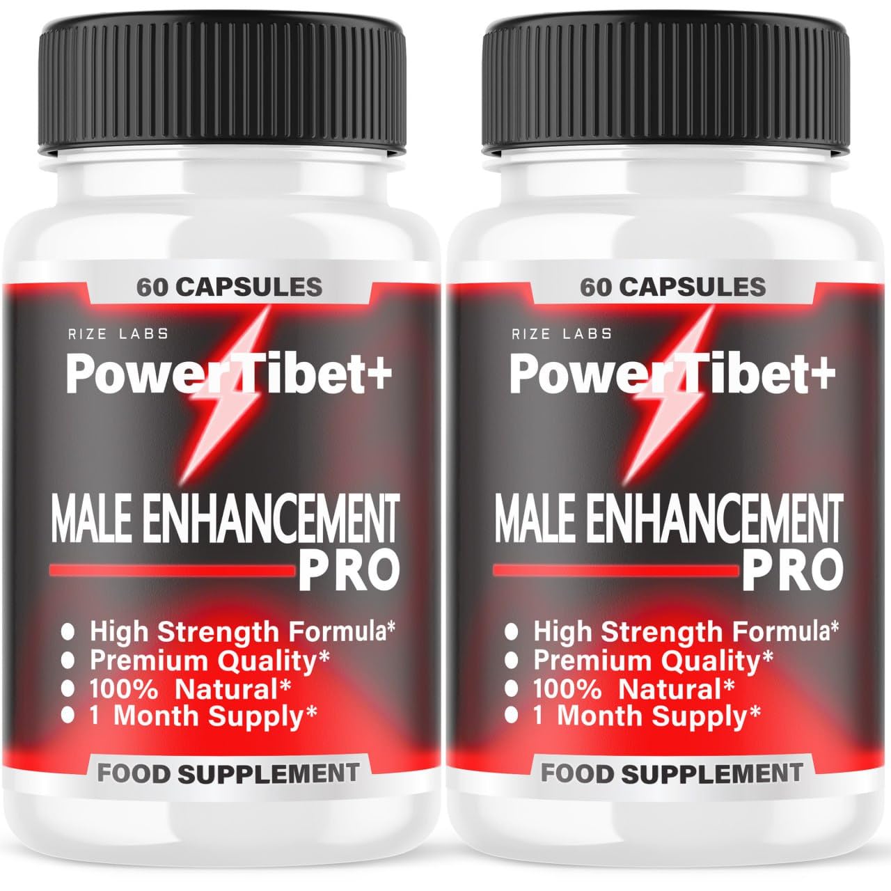 Rize Labs Power Tibet+ Male Supplement Capsules, 120 Count (Pack of 2)