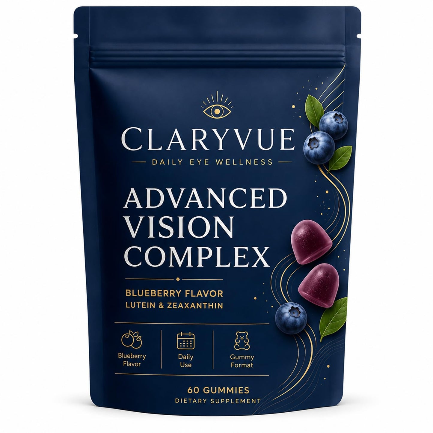 Youth & Earth Claryvue Advanced Vision Complex Gummies 60 Count