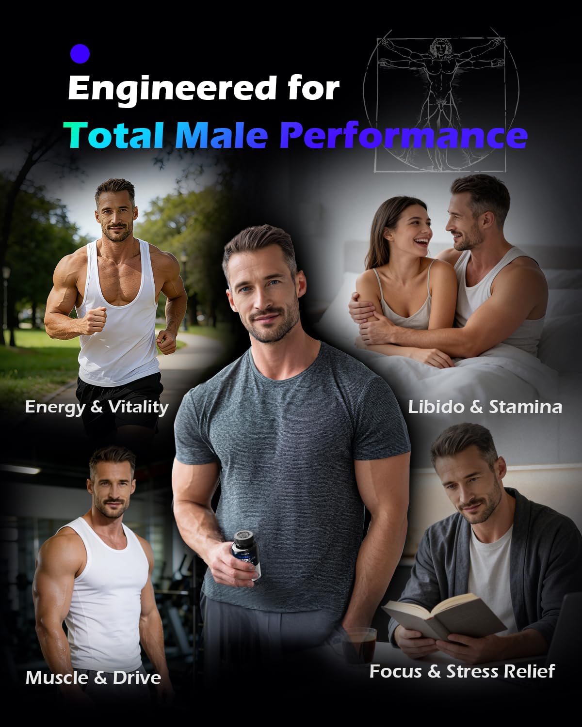 PickYouth Synergy-T Testosterone Booster Capsule, 60 Count