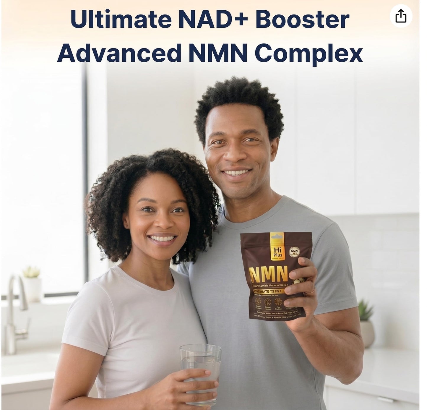 HiPlus NMN Supplement 1500mg per Serving 15-in-1 Complex Formula with Nicotinamide Mononucleotide, CoQ10, Quercetin, TMG, Resveratrol Supports Cellular Energy & NAD+ Balance 120 Capsules