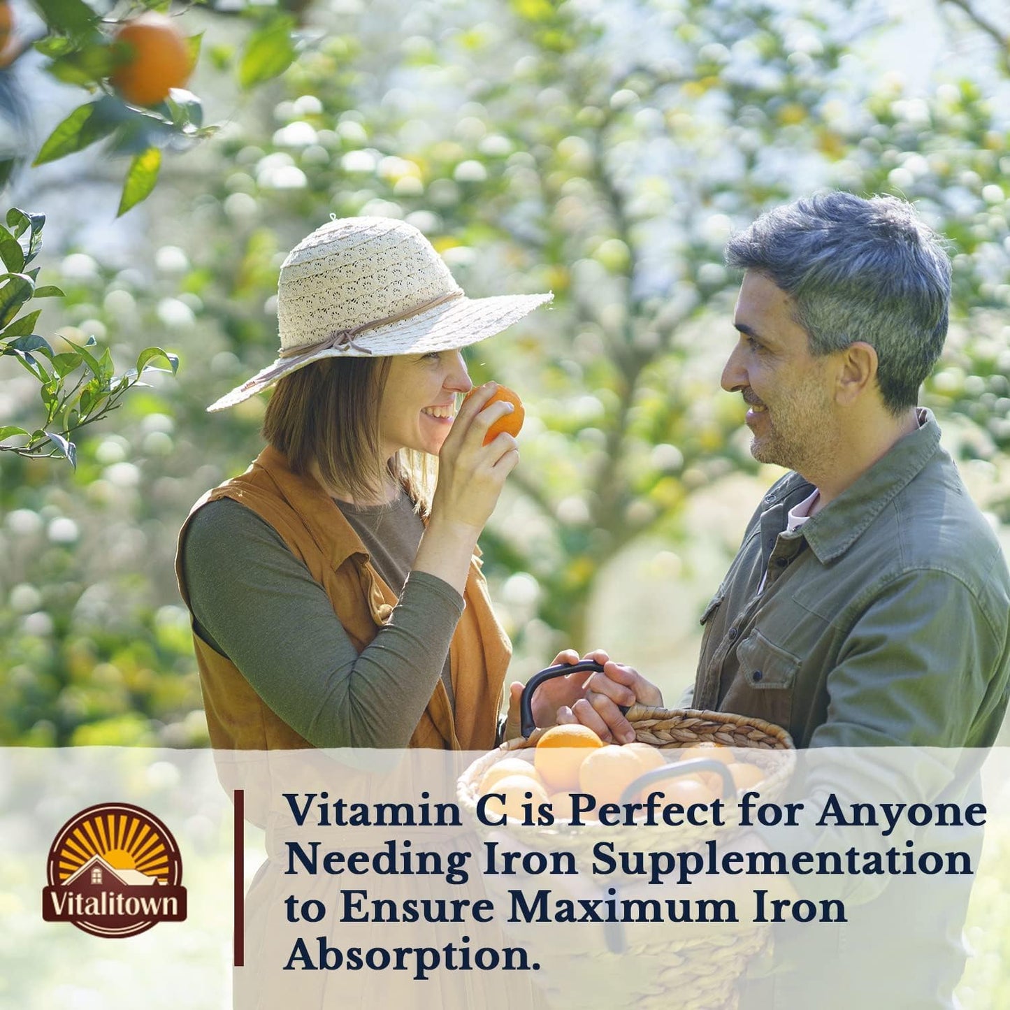 Vitalitown Iron Supplement for Women Men, High Potency 65mg Iron, 120 Tablets