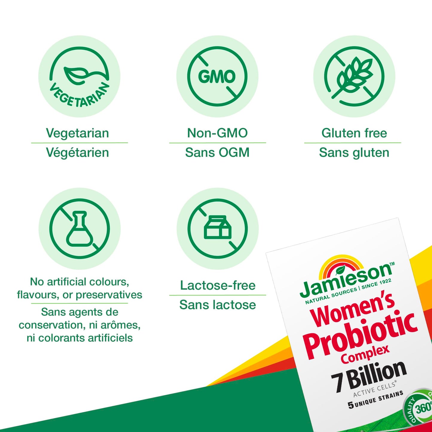 Jamieson Laboratories Women’s Probiotic Complex 7 Billion Capsule, 45