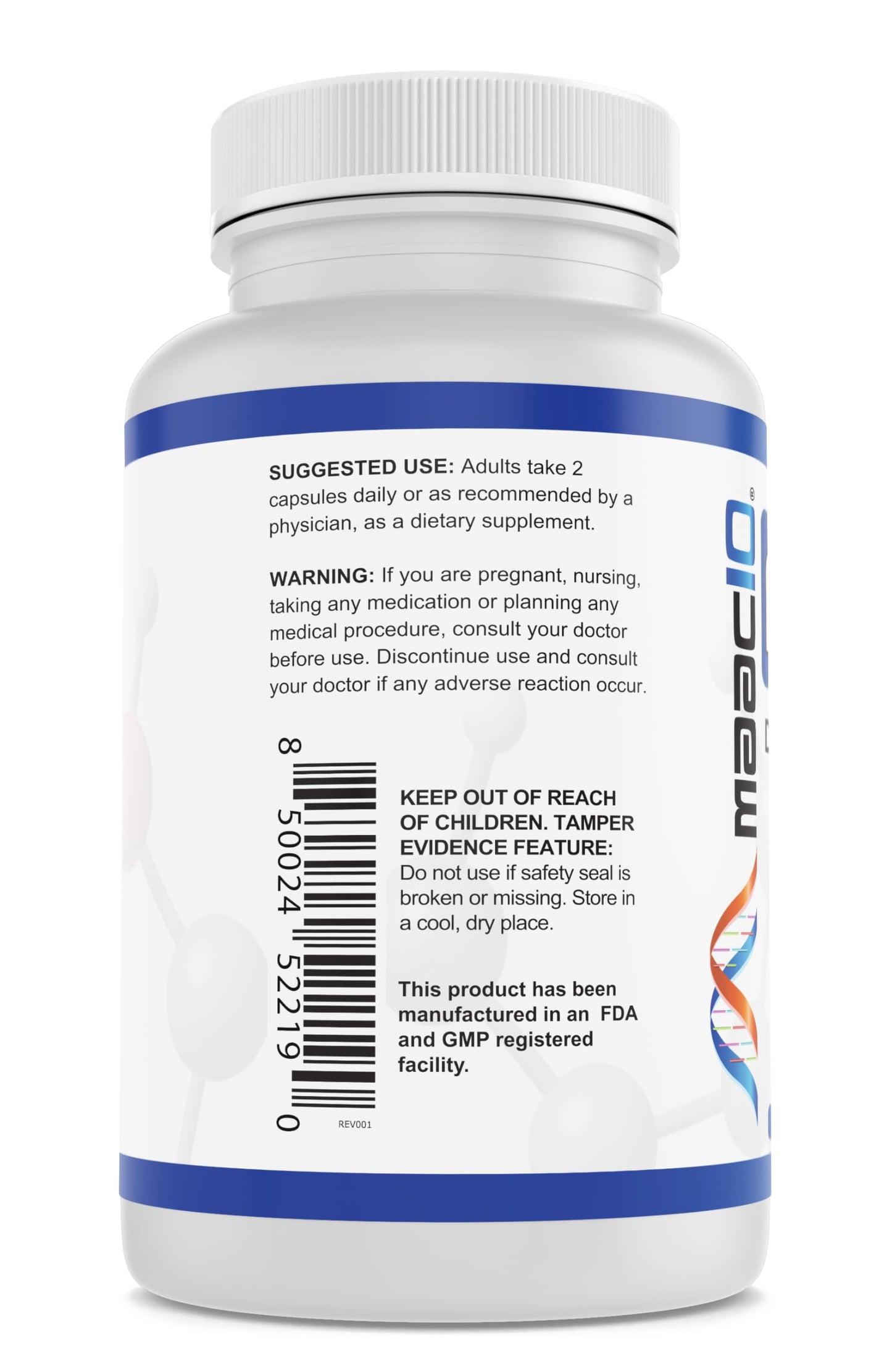 MAAC10 NMNH (NMN Supplement Alternative) 250mg Serving Capsule, 180 Count