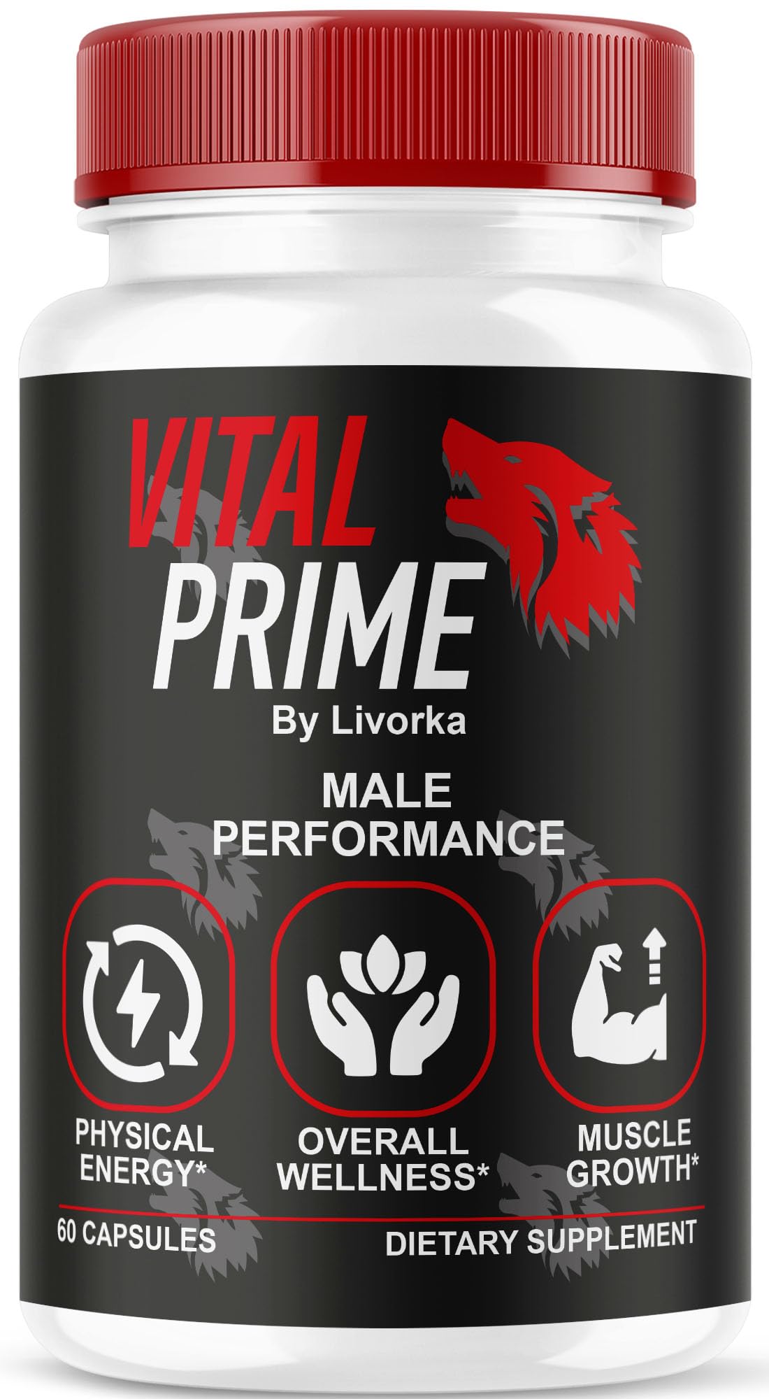 LIVORKA Vital Prime Advanced Formula for Men's Male Performance, 60 Capsules