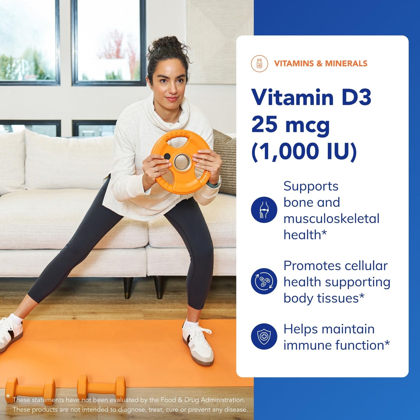 Pure Encapsulations Vitamin D3 25 mcg (1,000 IU) Capsules, 60 Count